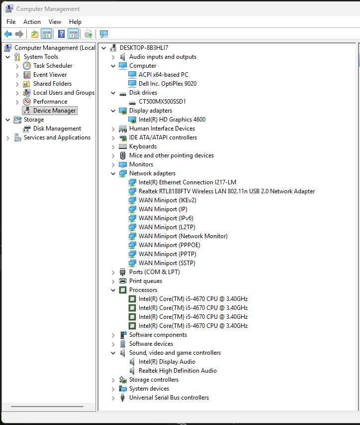 Dell Optiplex 9020 SFF, i5-4670 CPU, 16Gb RAM, 500Gb SSD, 255W PSU, DVD, Win 11 Pro