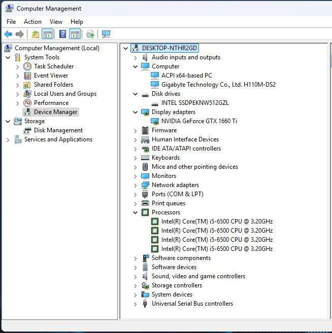 Gaming PC with ARGB, GTX1660 Ti 6Gb GPU, i5-6500 CPU, 16Gb RAM, 512Gb NvMe, Win 11 Pro