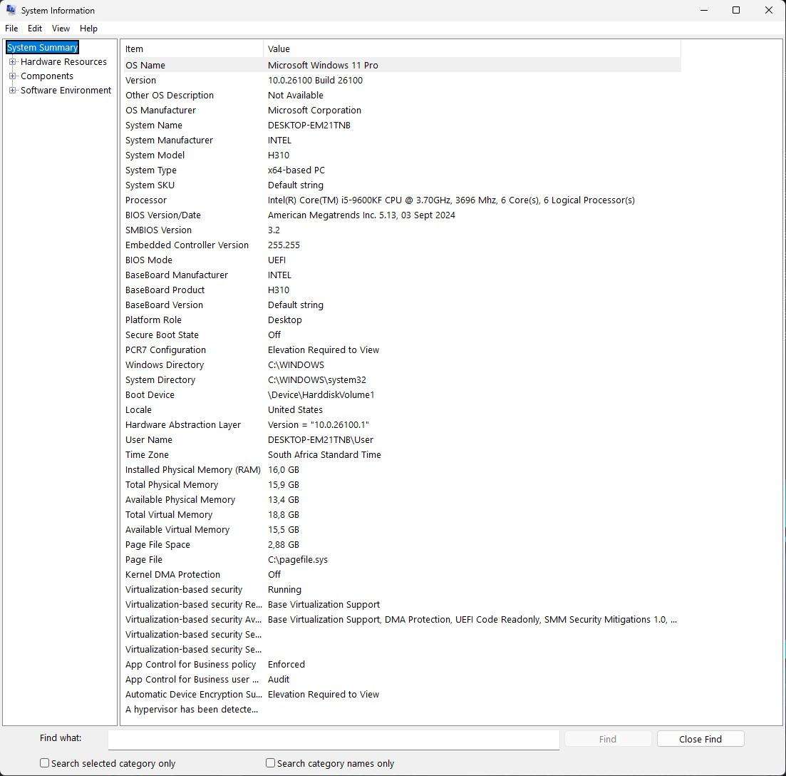 Gaming PC with ARGB, GTX1070 8Gb GPU, i5-9600KF CPU, 16Gb RAM, 512Gb NvMe, Win 11 Pro