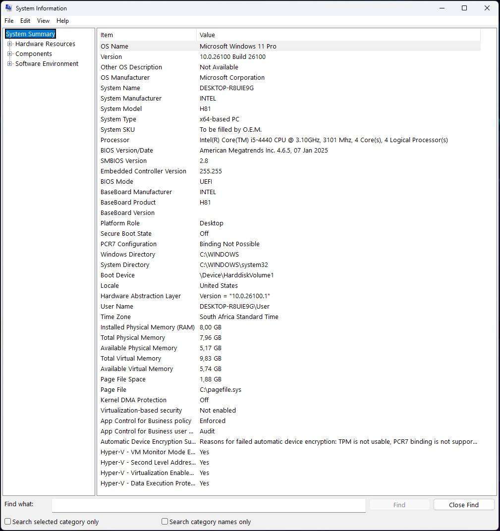 Windows 11 Desktop PC, GT 1030 2Gb GPU, i5-4440 CPU, 8Gb RAM, 256Gb NvMe, DVD, Win 11 Pro