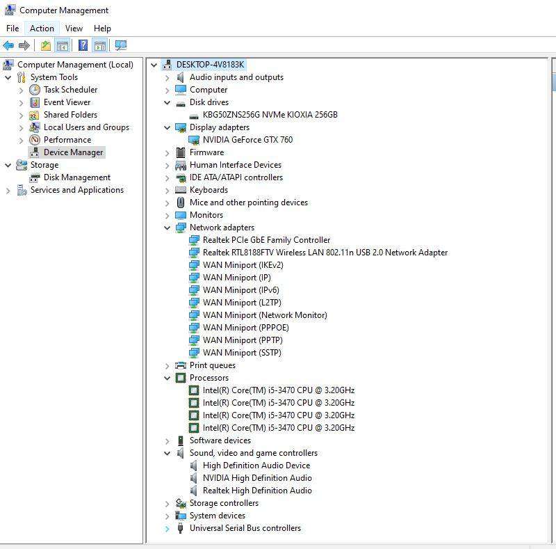 Windows 10 Desktop PC, GT 760 2Gb GPU, i5-3470 CPU, 8Gb RAM, 256Gb NvMe, DVD, Win 10 Pro