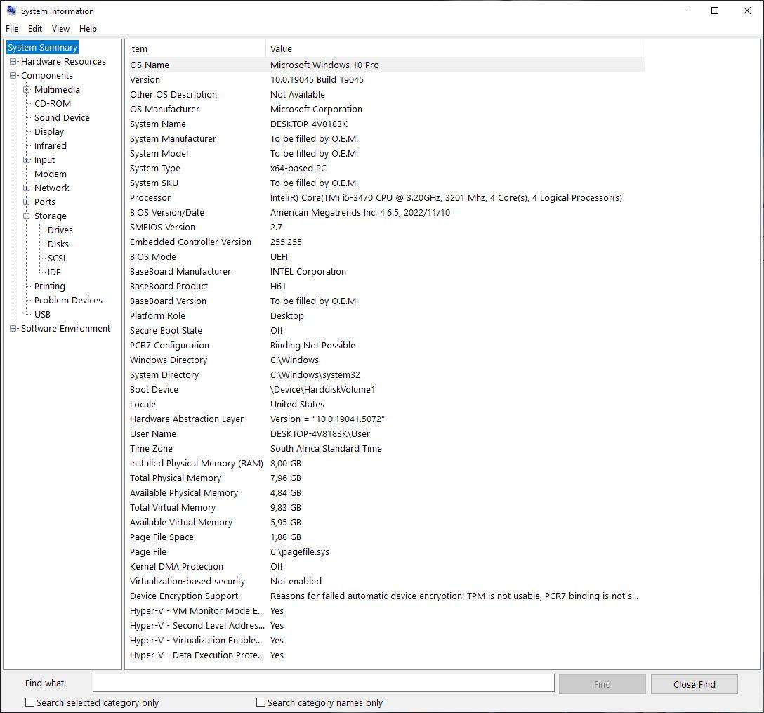 Windows 10 Desktop PC, GT 760 2Gb GPU, i5-3470 CPU, 8Gb RAM, 256Gb NvMe, DVD, Win 10 Pro