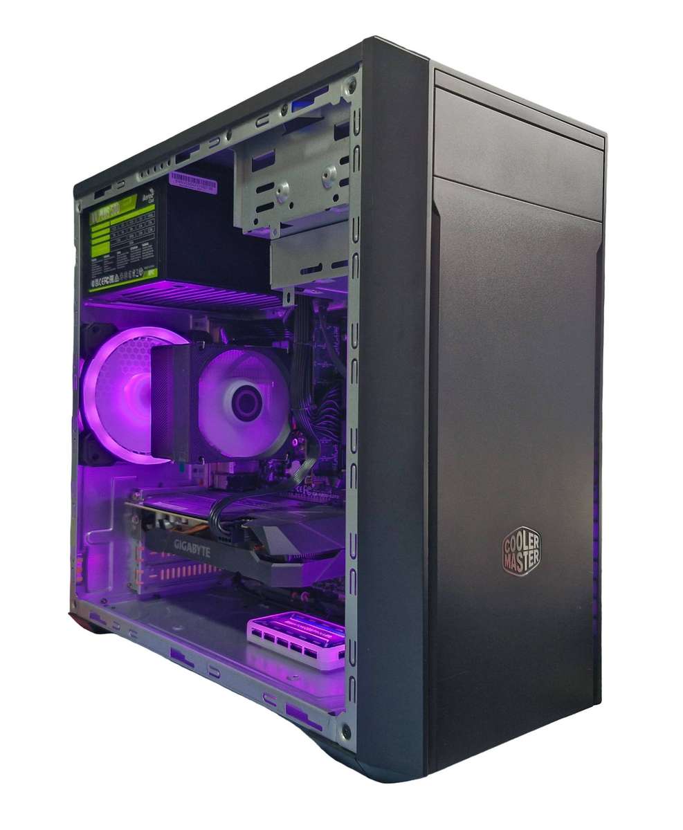Gaming PC with ARGB, GTX 1660 Ti 6Gb GPU, i5-4690 CPU, 16Gb RAM, 512Gb SSD, Win 11 Pro