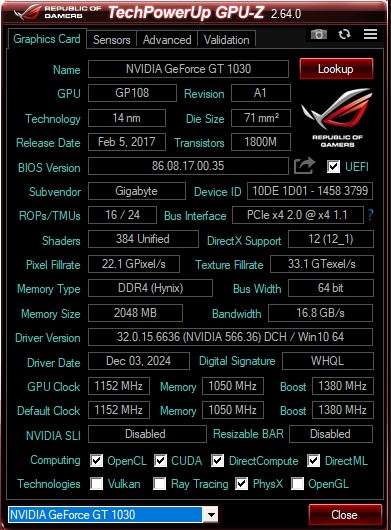 Desktop PC, GT1030 2Gb GPU, C 2 Quad Q8300CPU, 8Gb RAM, 256Gb SSD, DVD, Win 10 Pro
