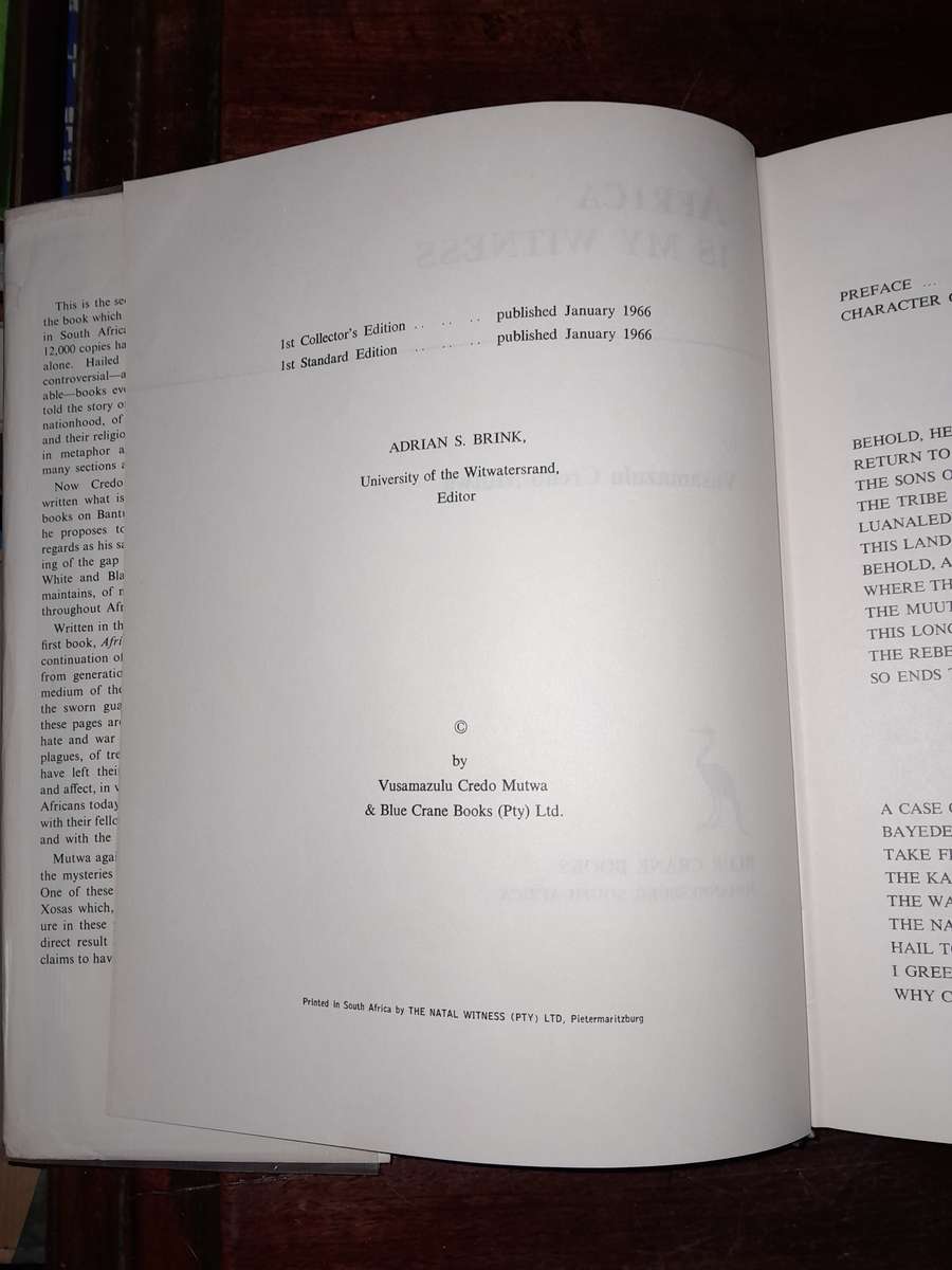 Credo Mutwa -  Indaba, My Children & Africa Is My Witness - set of 2