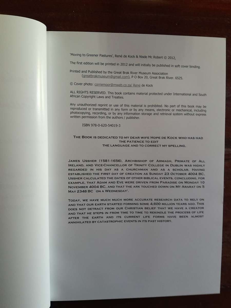 Moving to Greener Pastures - the story of the peoples of the Great Brak River