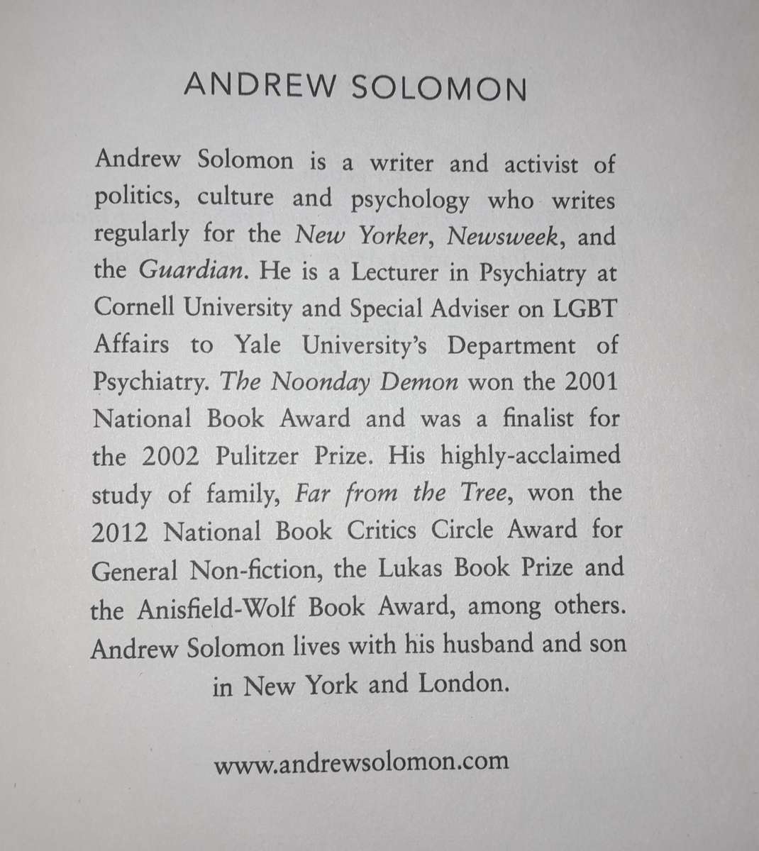 The Noonday Demon - An Anatomy of Depression