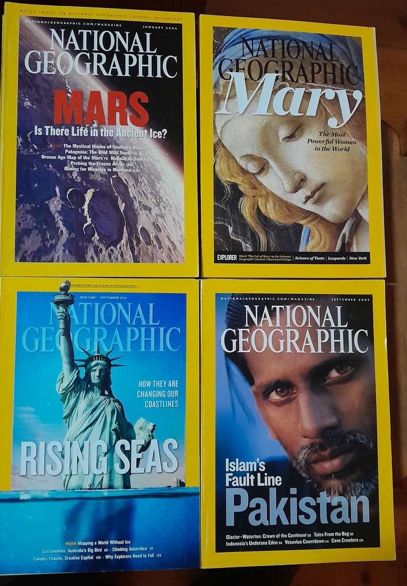 128 National Geographic magazines