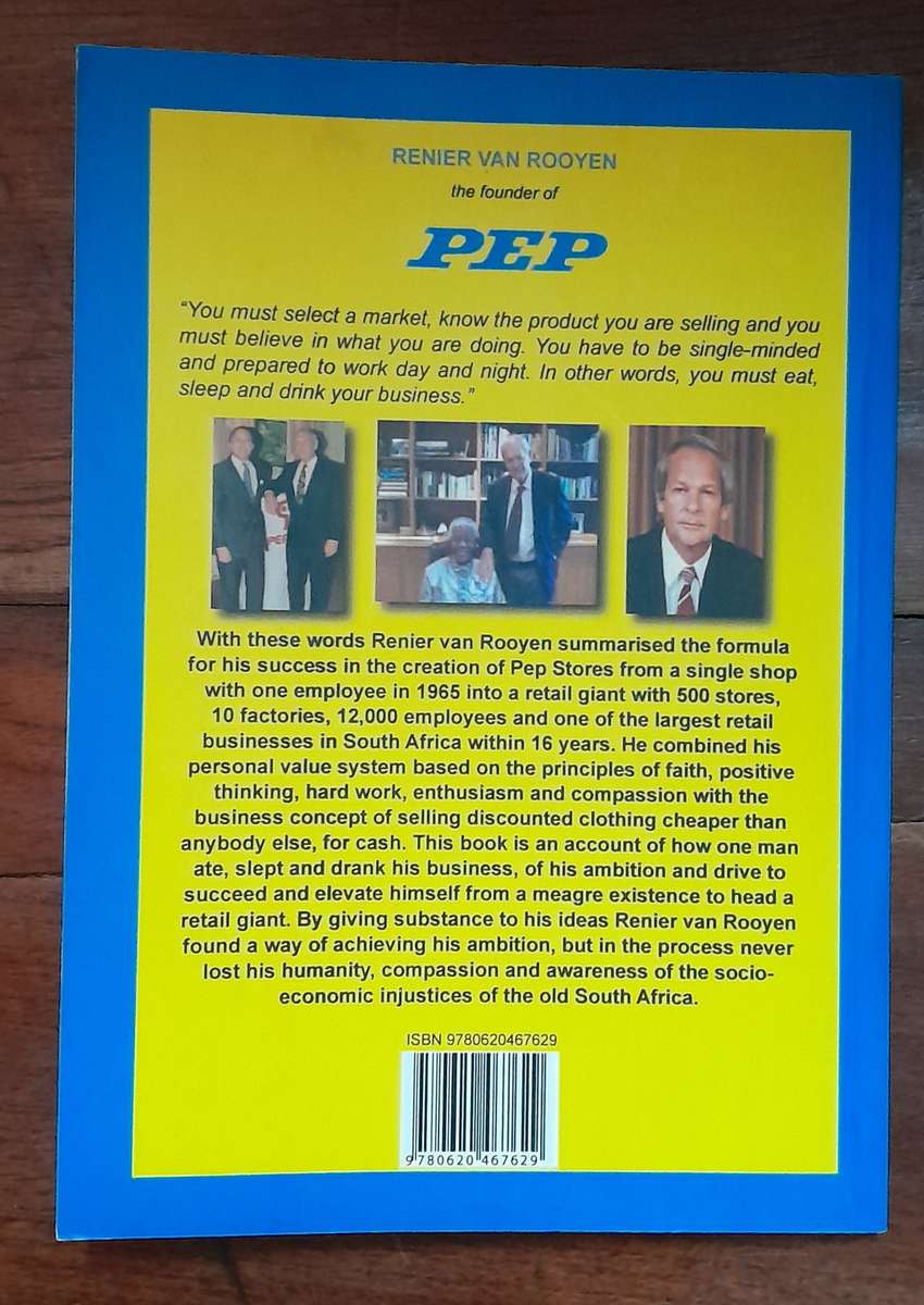 Renier Van Rooyen Founder of PEP -  (signed)