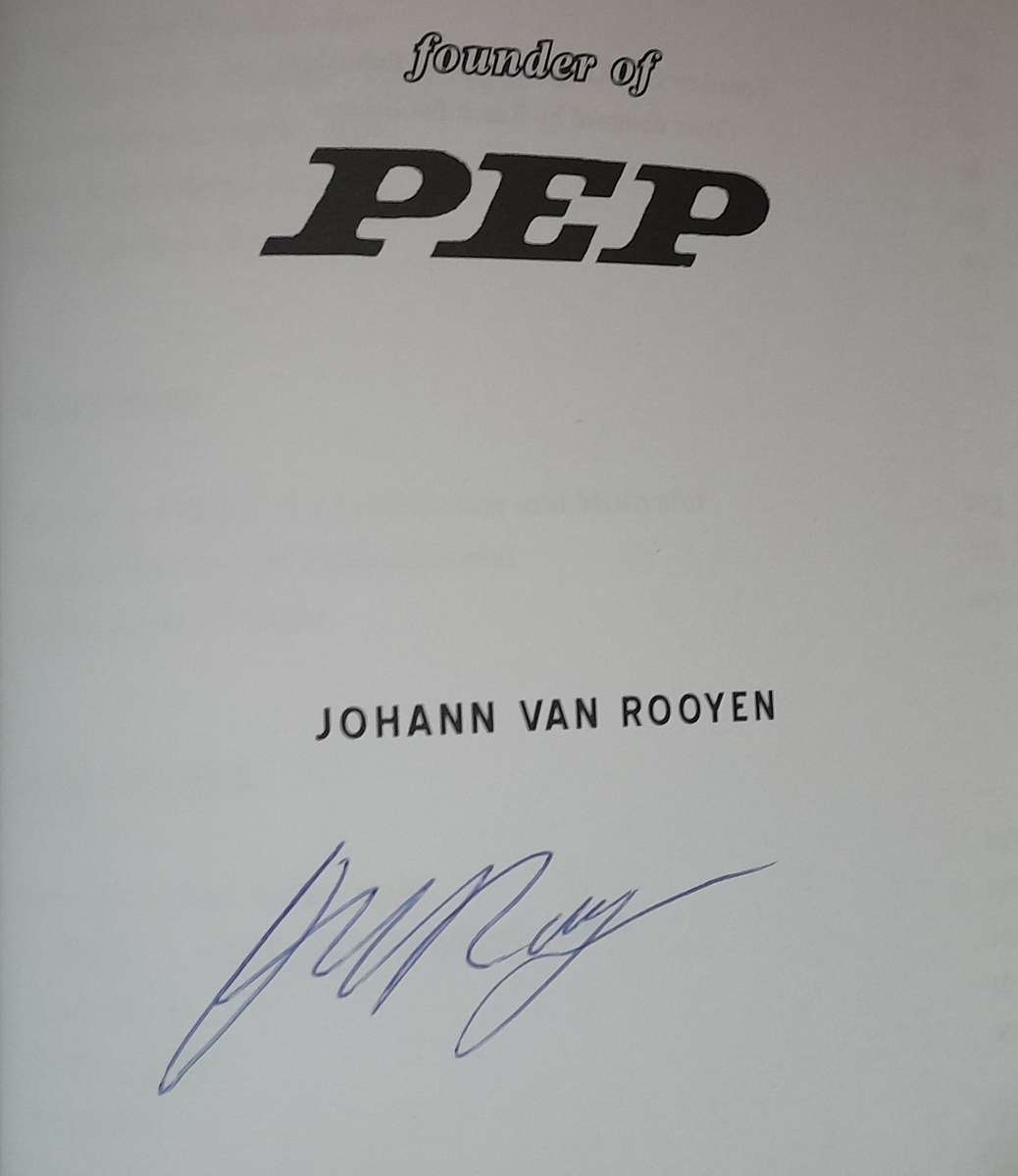 Renier Van Rooyen Founder of PEP -  (signed)