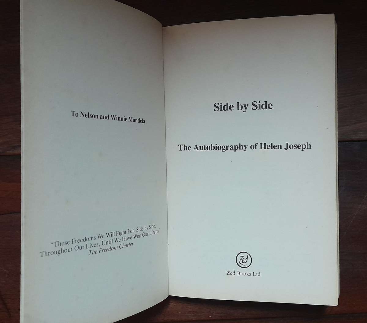 Side by Side - Helen Joseph