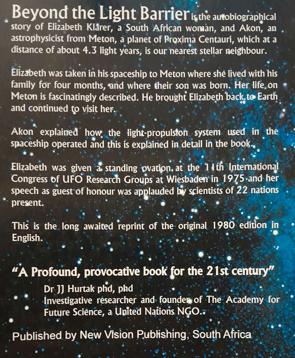 Beyond the Light Barrier Elizabeth Klarer