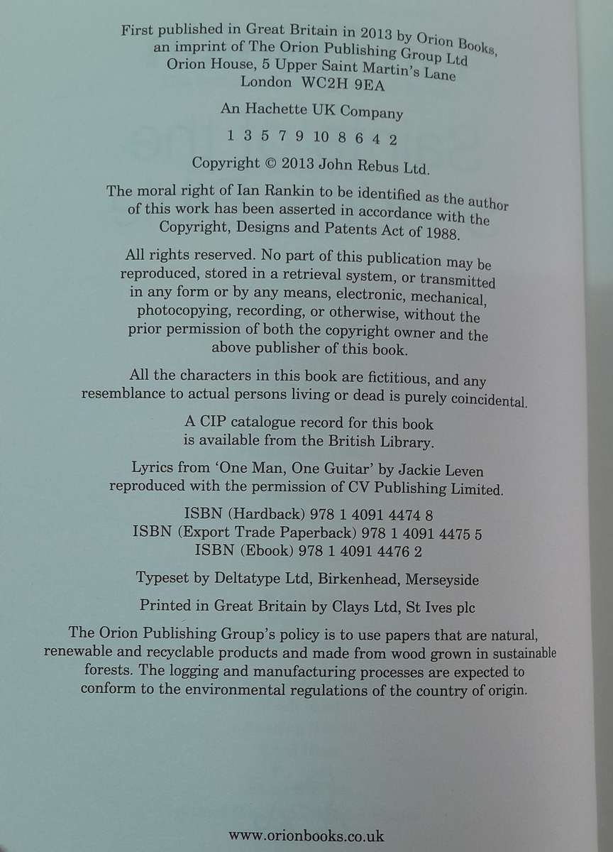 Ian Rankin - set of 16 books