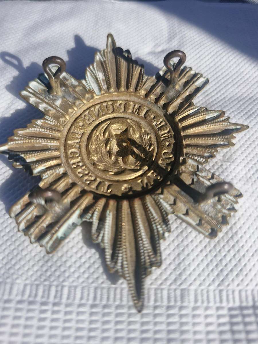 Scots Guards Victorian belt pouch badge