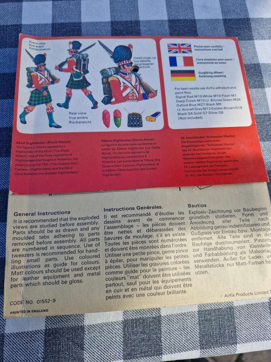 Airfix 42nd Highlander (Black Watch) 1815