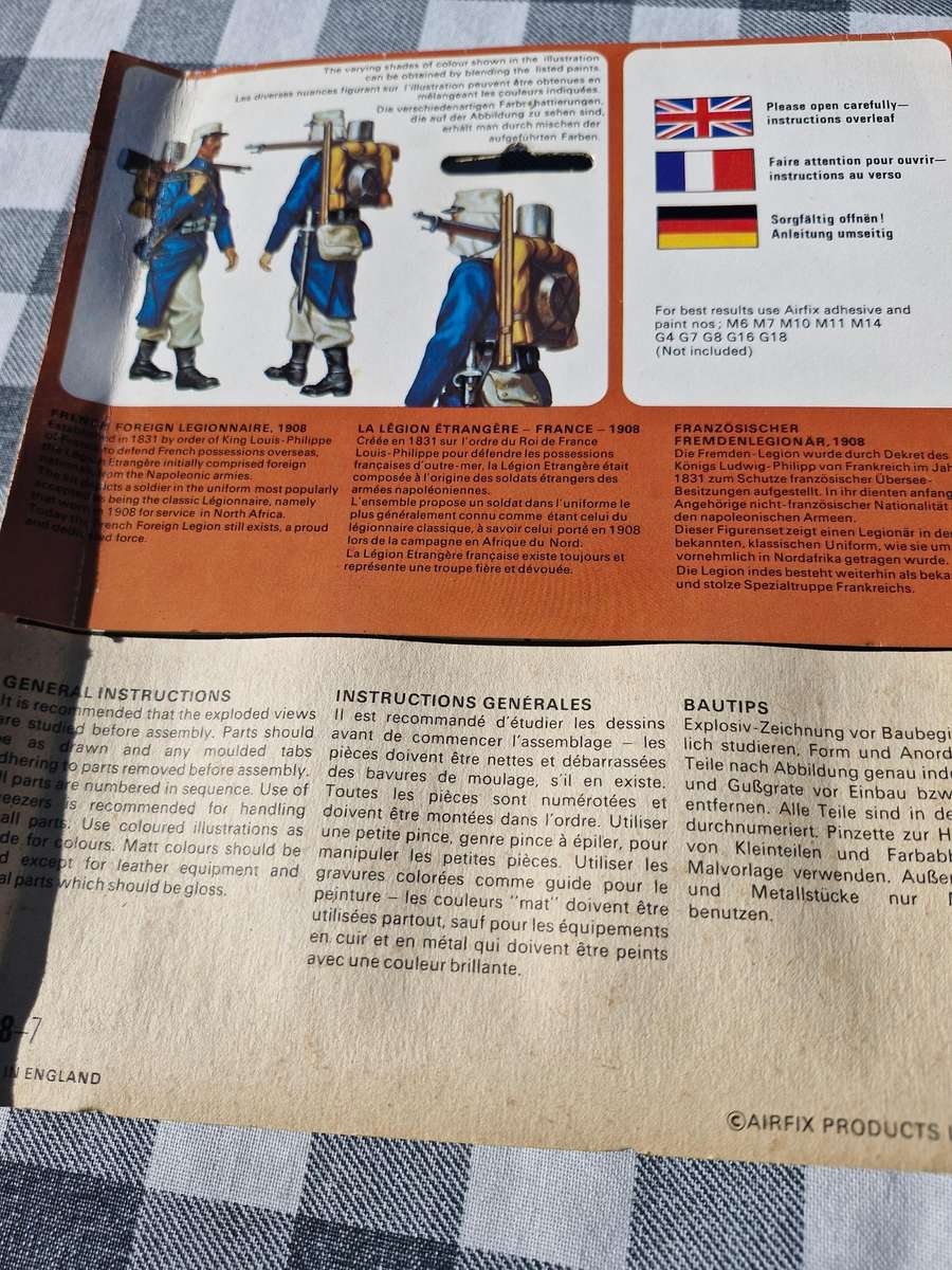 Airfix French Legionaire 1908 model kit