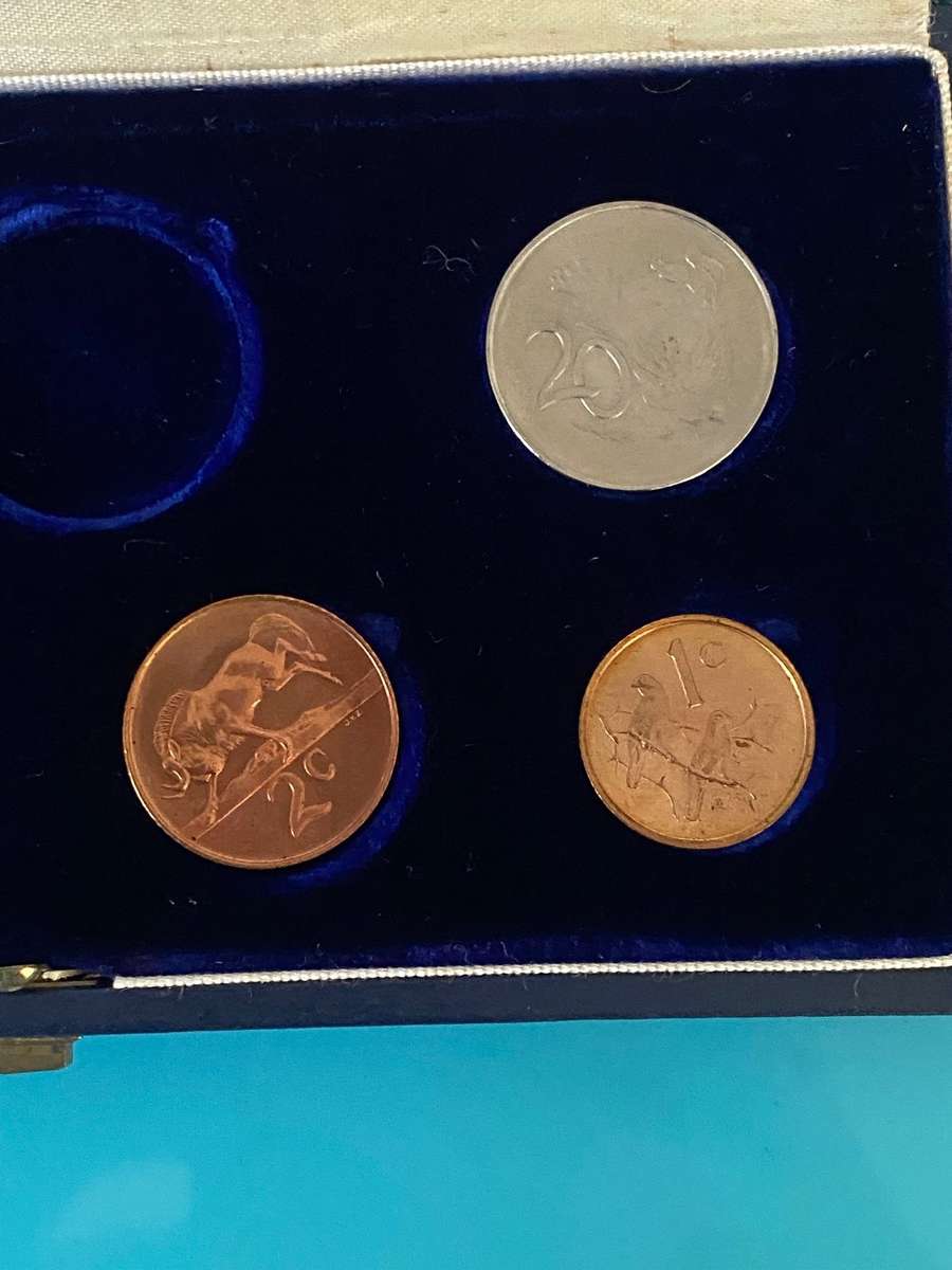 1965 South Africa Partial Short proof set- UNC 1c to 20c -BID PER SET