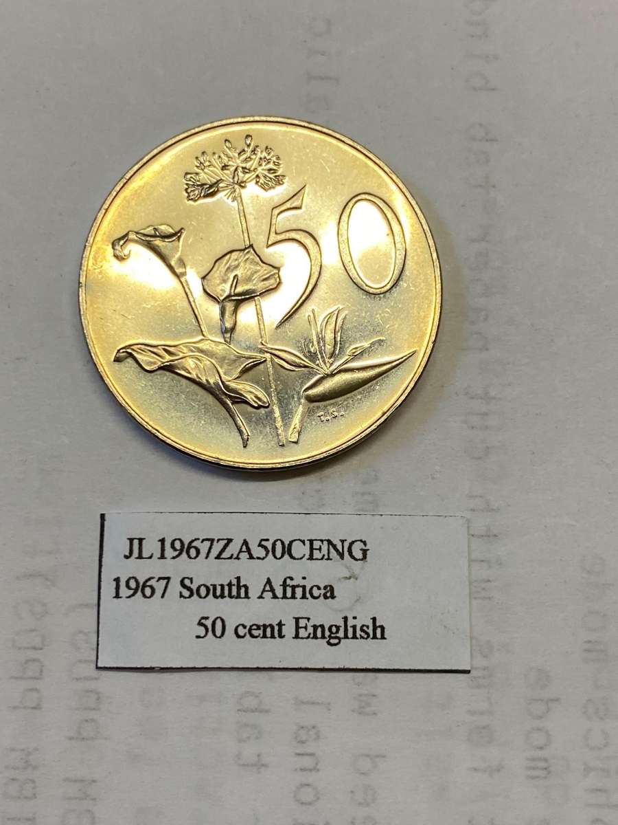 1967 South Africa 50 cent - ENGLISH