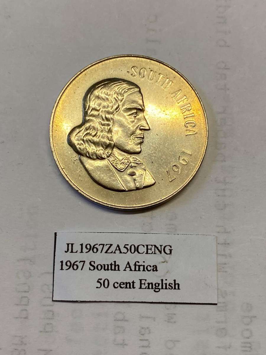 1967 South Africa 50 cent - ENGLISH