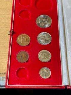 1981 Partial proof set - no gold no silver R1 - 1c to 50c