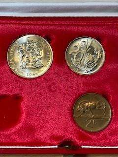 1981 Partial proof set - no gold no silver R1 - 1c to 50c