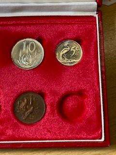 1981 Partial proof set - no gold no silver R1 - 1c to 50c