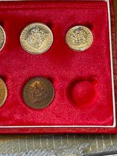 1981 Partial proof set - no gold no silver R1 - 1c to 50c