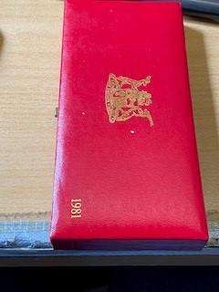 1981 Partial proof set - no gold no silver R1 - 1c to 50c