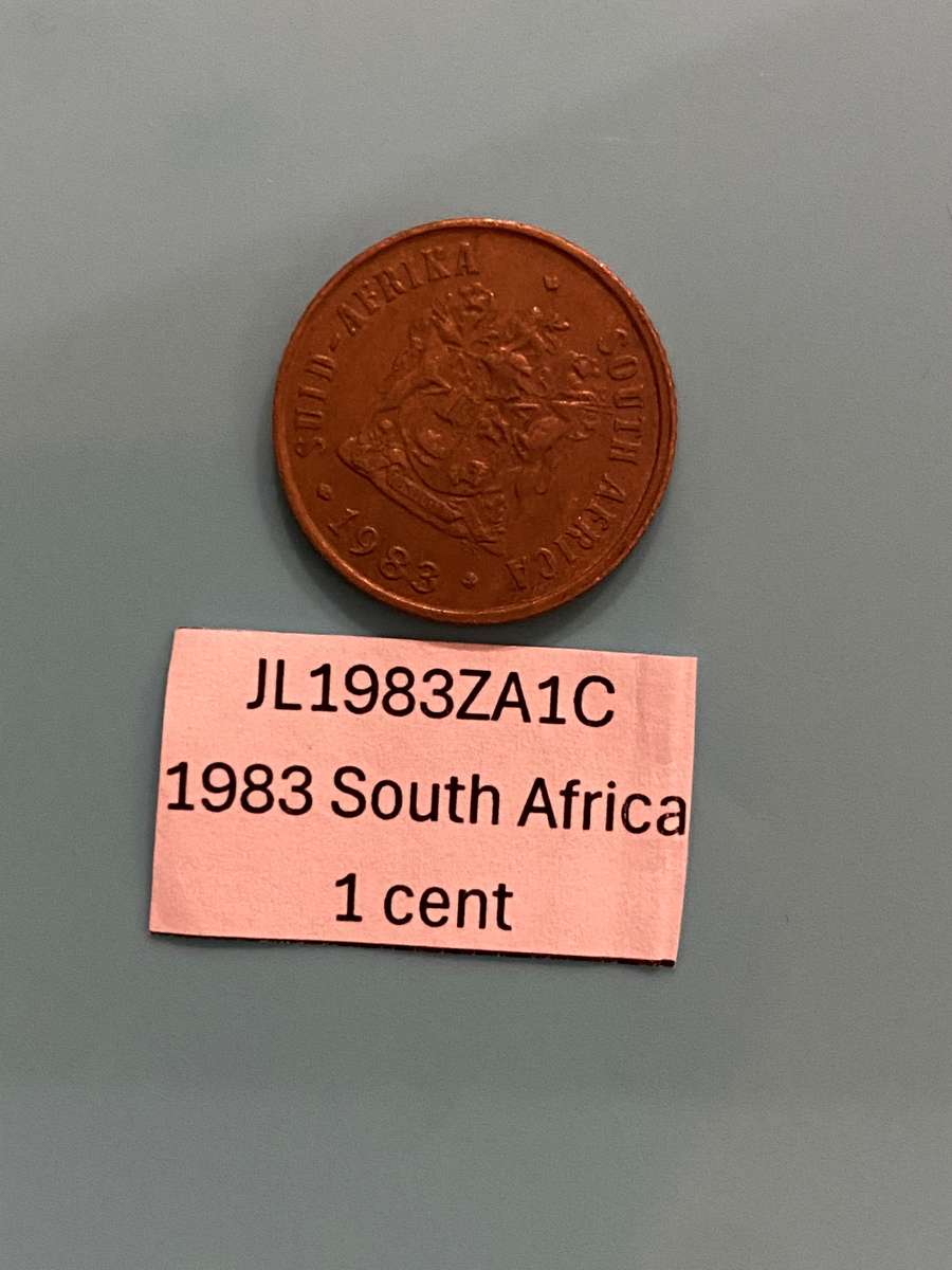 1983 South Africa 1 cent - BID PER COIN