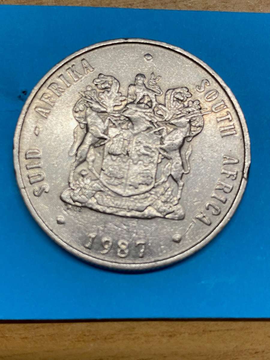 1987 South Africa R 1 - BID PER COIN