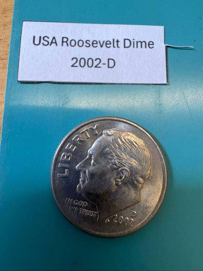 USA Roosevelt Dime 2002-D