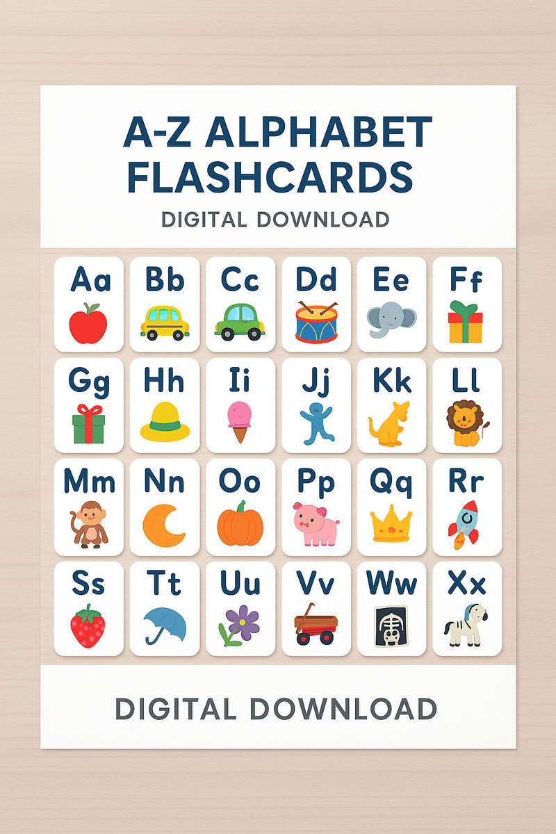 A-Z Alphabet Flashcards