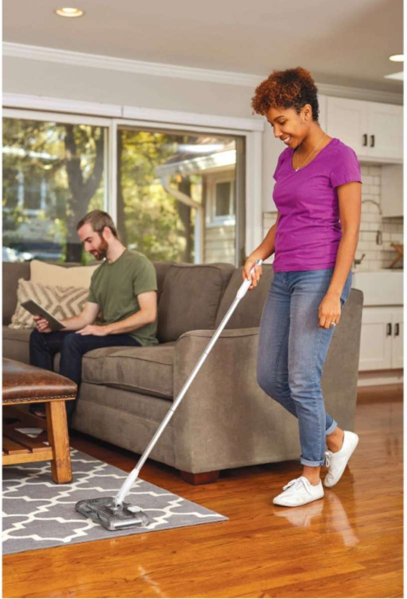 BLACK+DECKER - 10.8WH LITHIUM-ION FLOOR SWEEPER - GREY