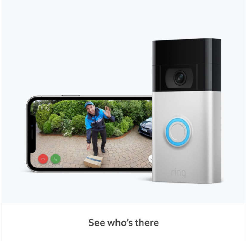 Ring Video Doorbell 2nd Gen | 1080p HD Video | Satin Nickel