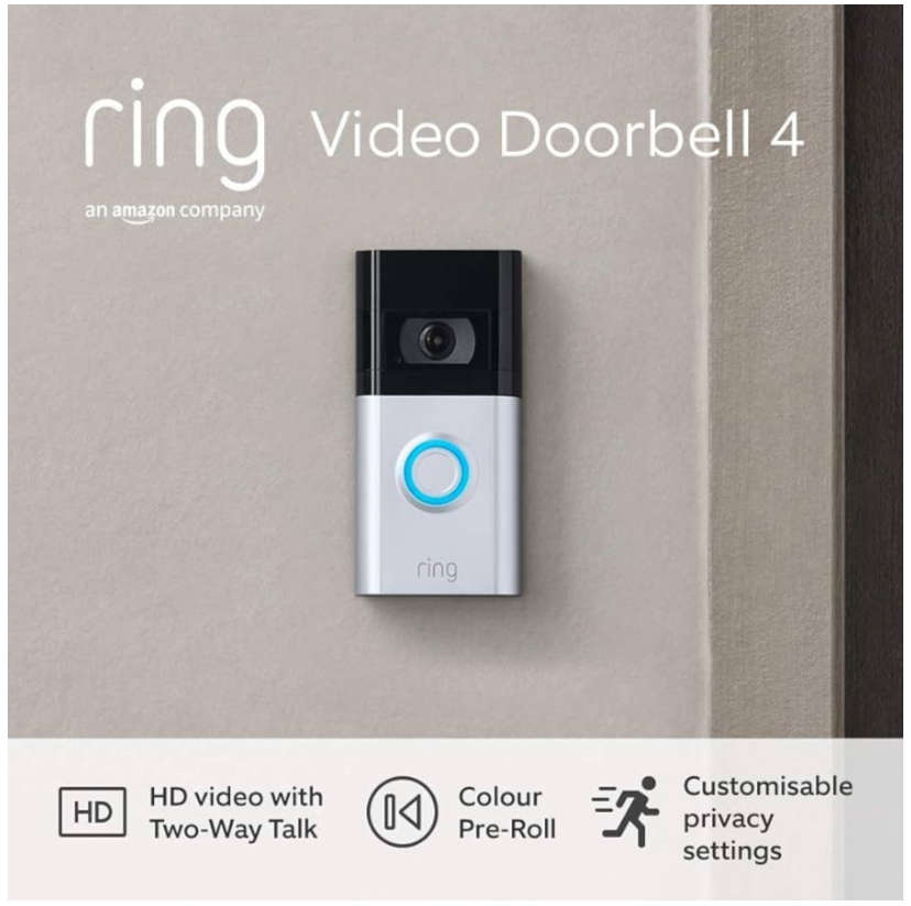 Ring Video Doorbell 4 | 1080p HD Video | Improved Motion Detection