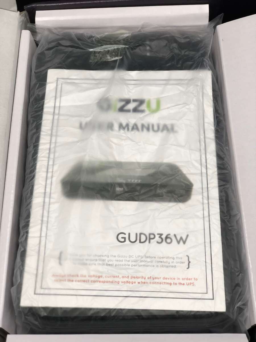 Gizzu GUDP36W Black 8800mAh Mini Dual DC UPS x 1