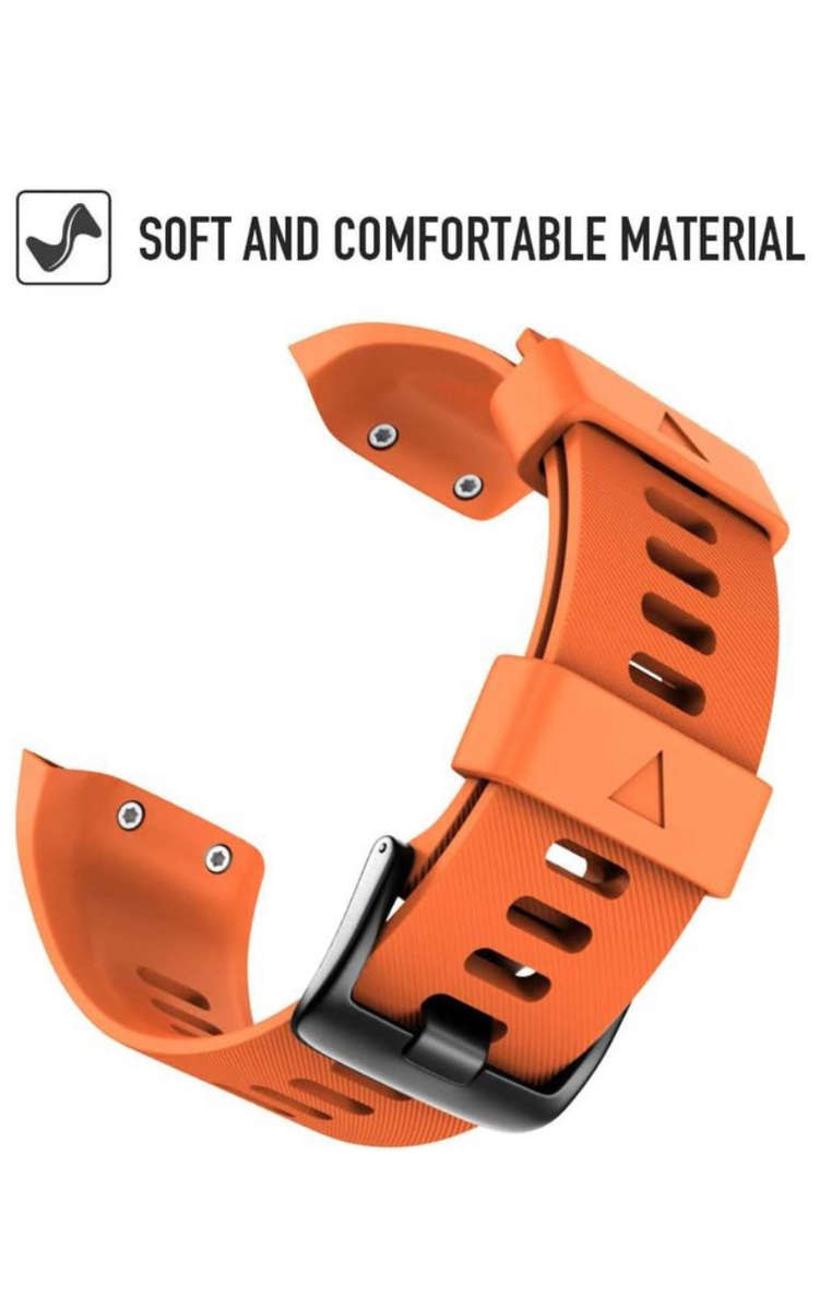 silicone band for garmin forerunner 45s 18mm orange