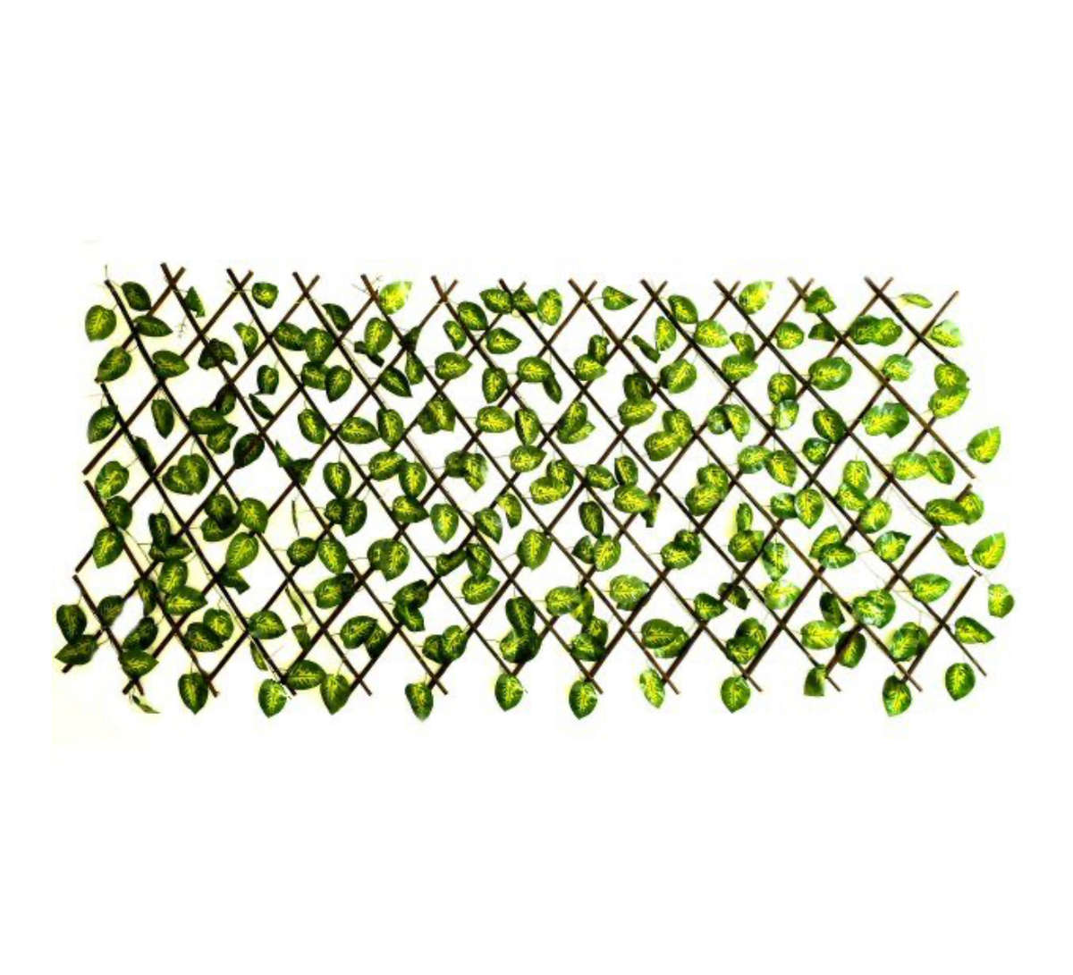 PH Garden - Fold Out Trellis With Artificial Variegated Leaves