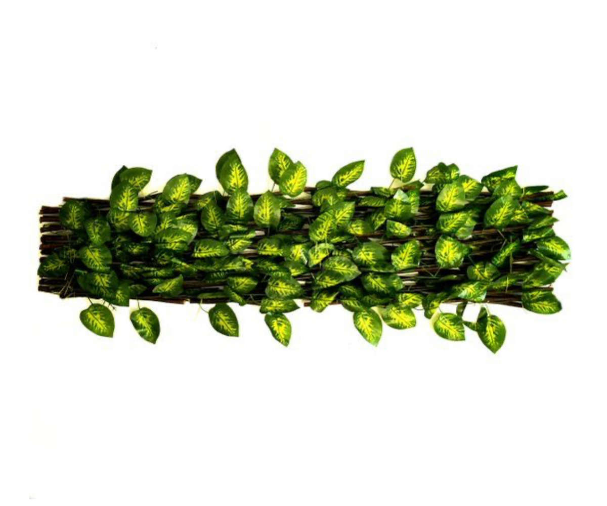 PH Garden - Fold Out Trellis With Artificial Variegated Leaves