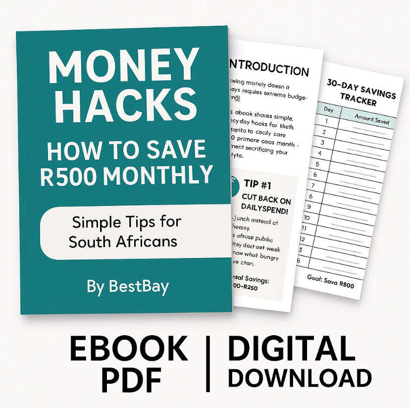 Money Hacks Ebook: Save R500 Monthly | Digital Download (PDF)