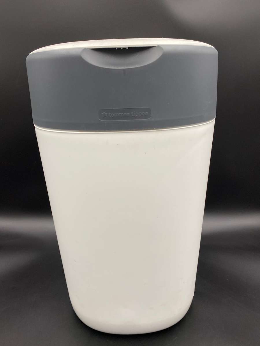 Tommee Tippee Twist And Click Advanced Nappy Bin Eco-Friendlier - Cotton White