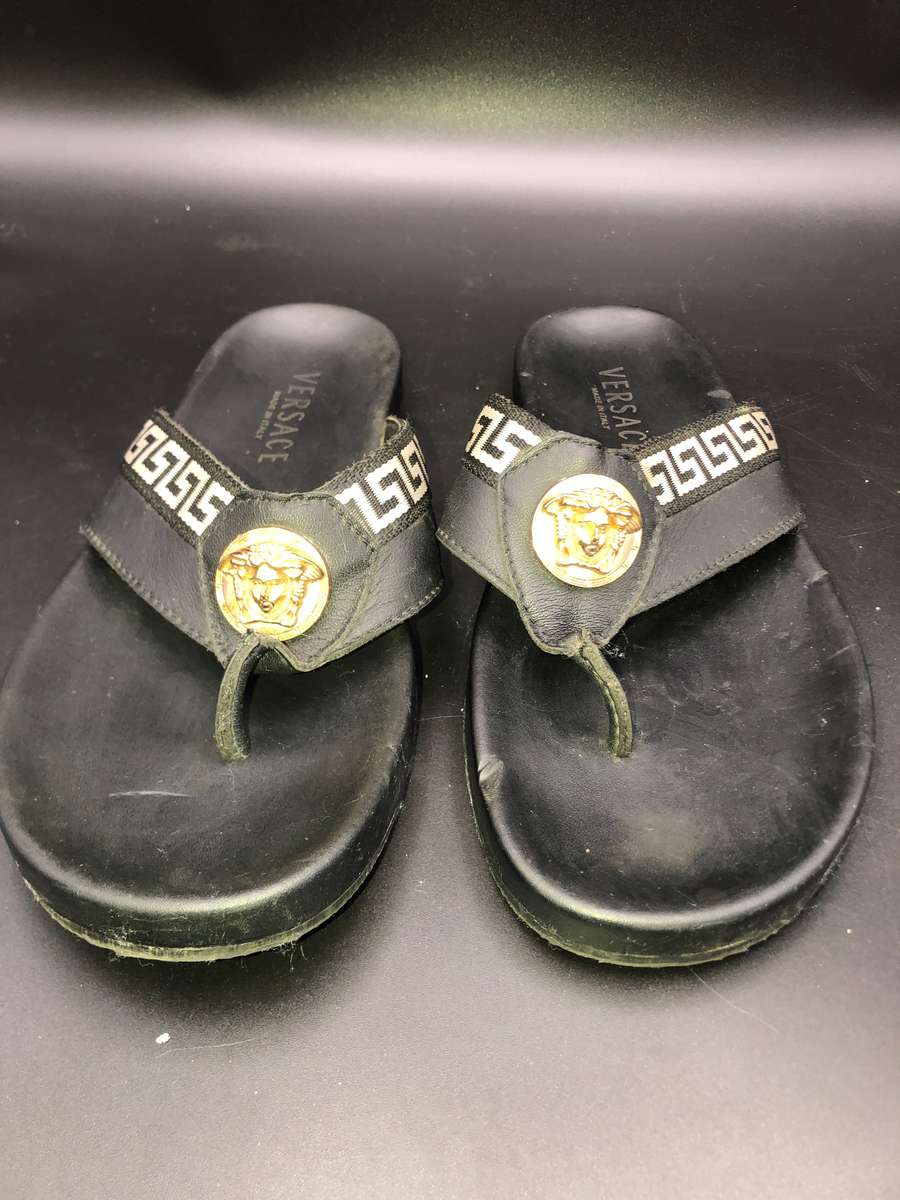 Versace Slippers (Black)
