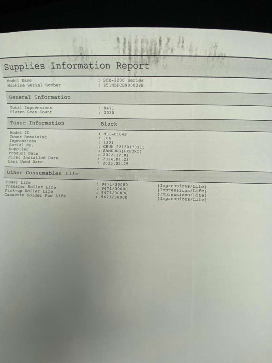 Samsung SCX-3200 Mono Laser Printer - Multifunction