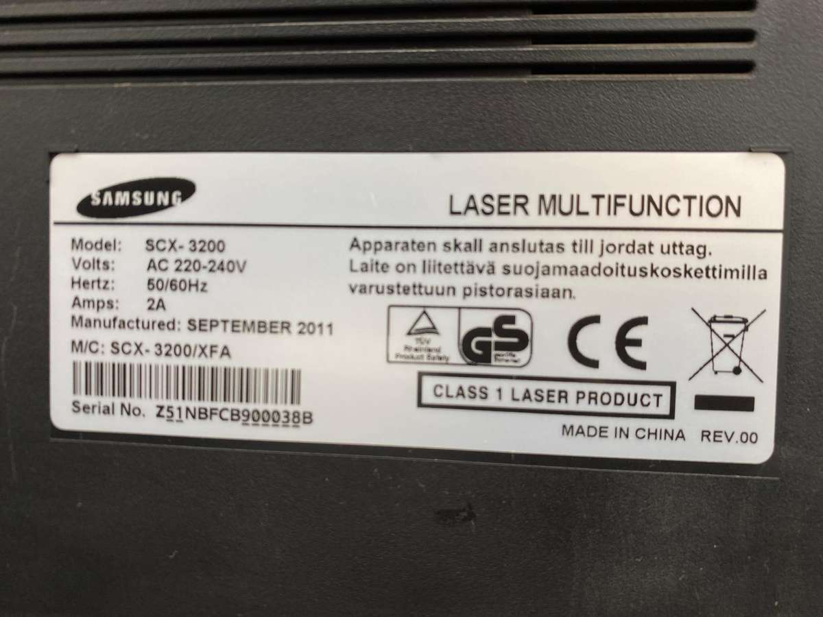 Samsung SCX-3200 Mono Laser Printer - Multifunction