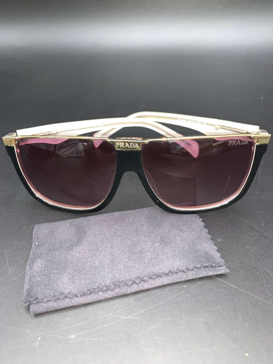 Prada-Style Unisex Flat-Top Sunglasses