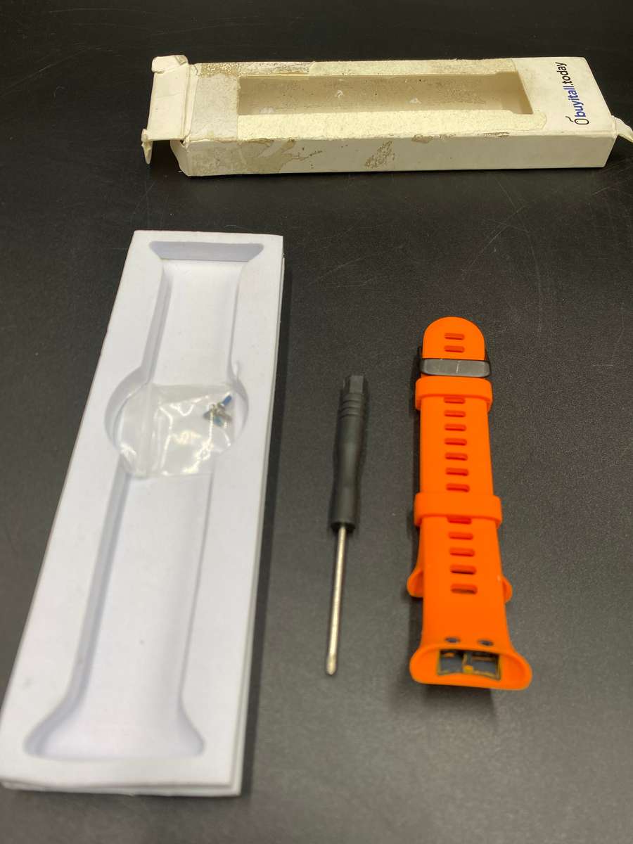 silicone band for garmin forerunner 45s 18mm orange