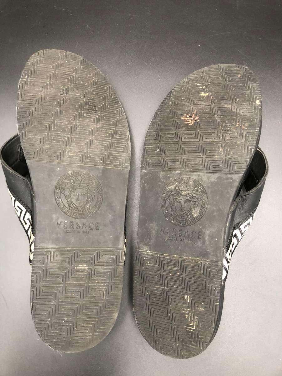 Versace Slippers (Black)