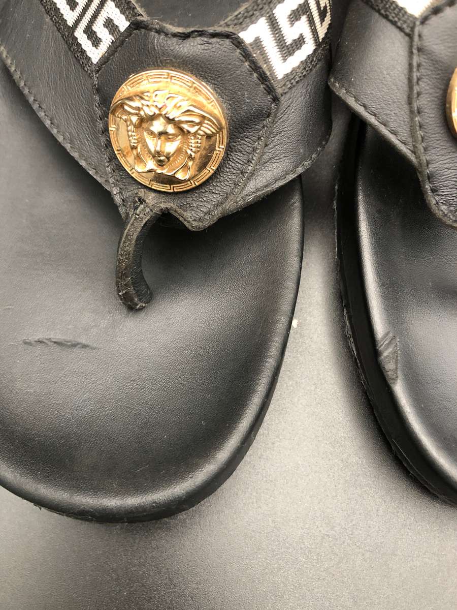 Versace Slippers (Black)