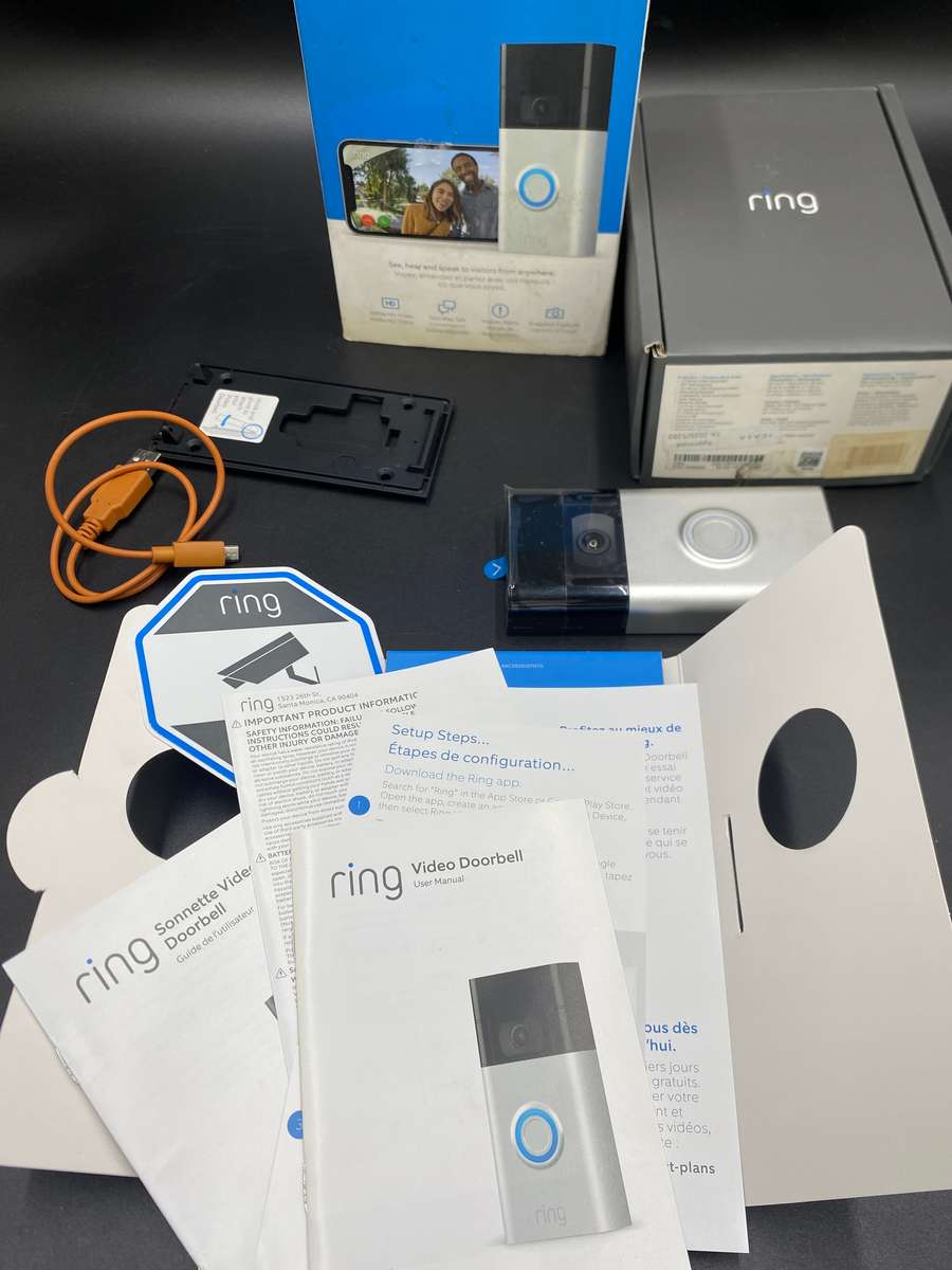 Ring Video Doorbell 2nd Gen | 1080p HD Video | Satin Nickel