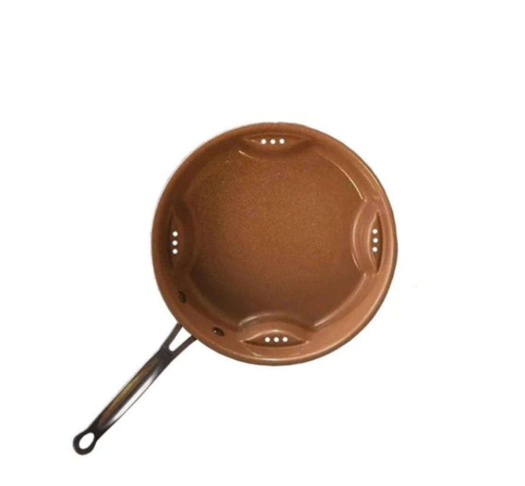 Steel Air Fry Pan, non stick ceramic cookware